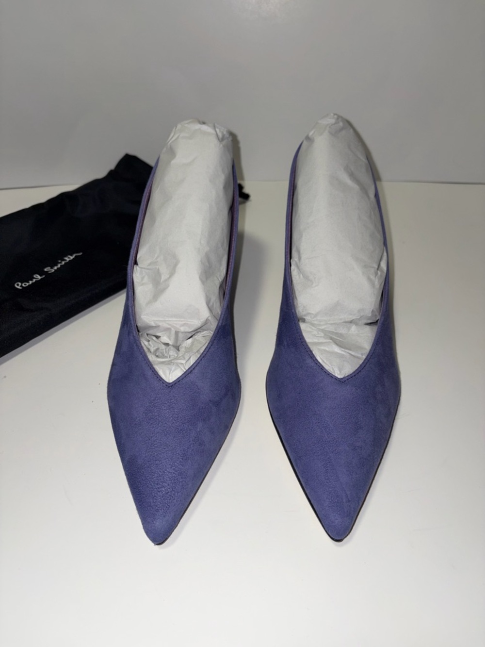 Paul Smith Violet Suede Pointed-Toe Women’s Heels